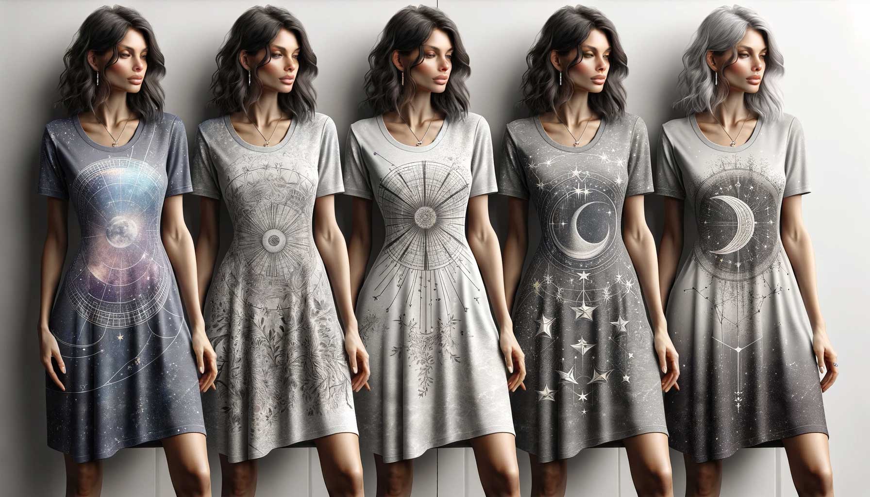 Celestial Tshirt Dress Collection