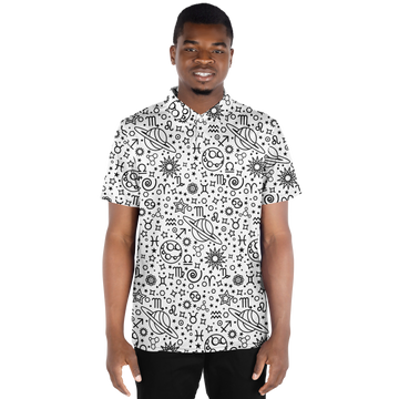 Zodiac White And Black Polo Shirt