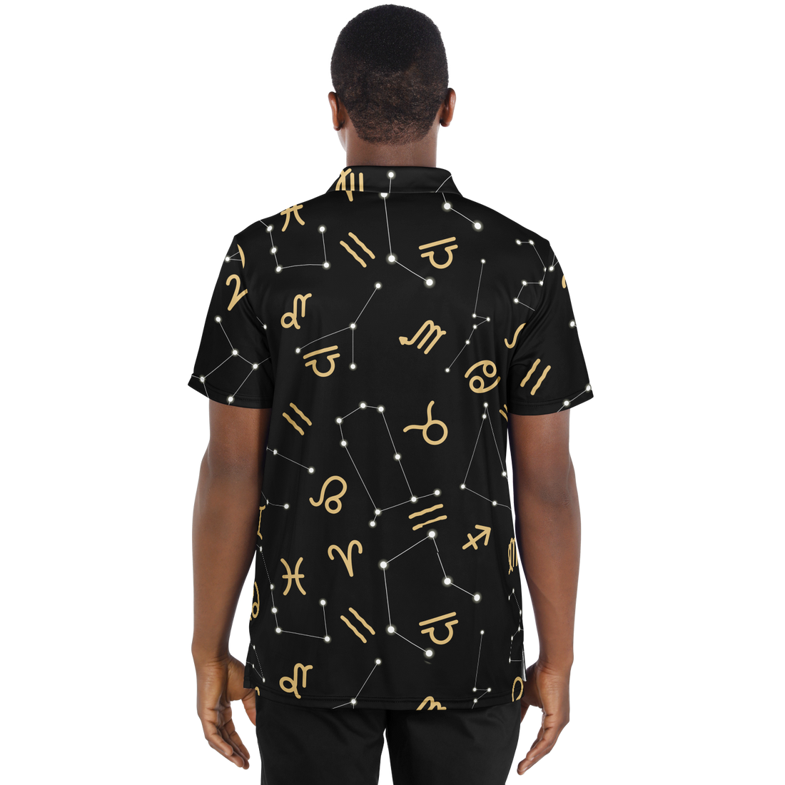 Zodiac Constellation Polo Shirt For Men