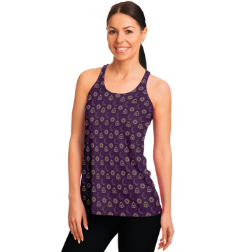 Celestial Magical Purple Flowy Racerback Tank Top