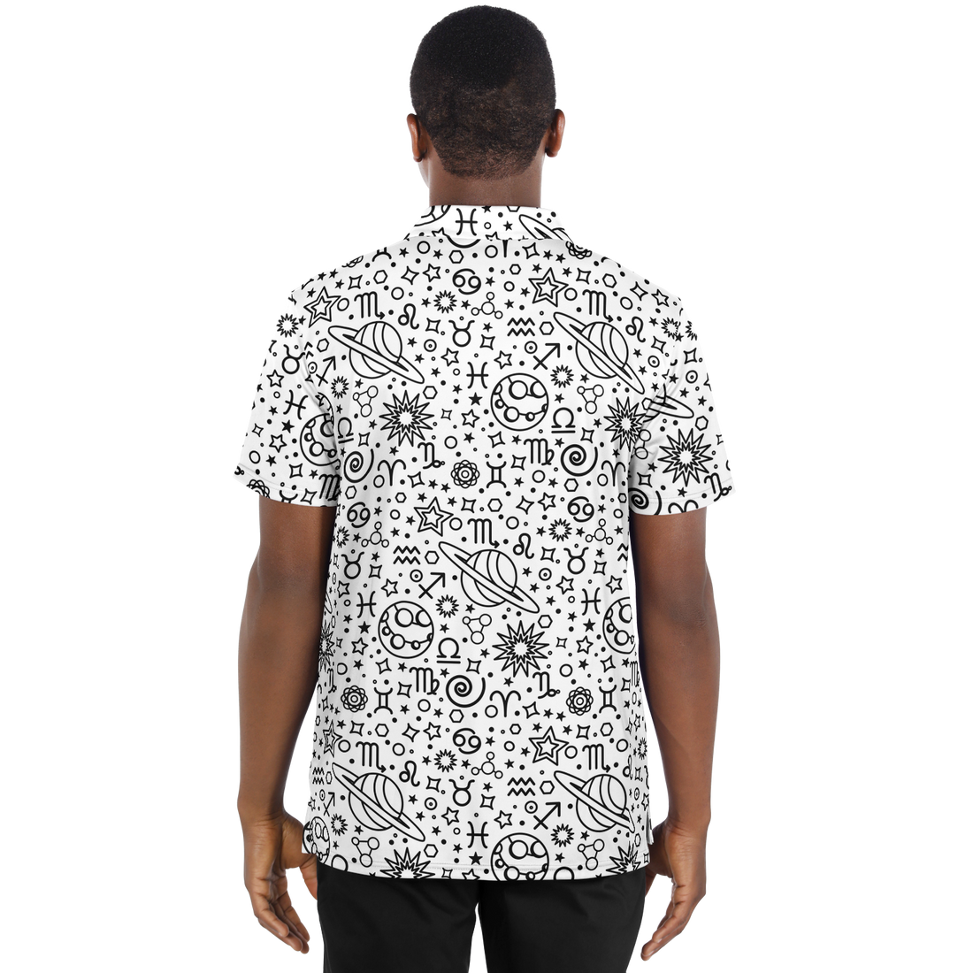 Zodiac White And Black Polo Shirt