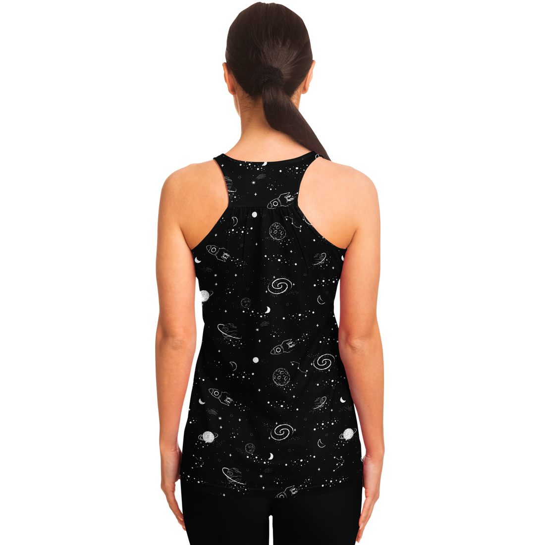 Planet Contellations Flowy Racerback Tank Top