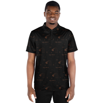 Aquarius Zodiac Men's Polo Shirt