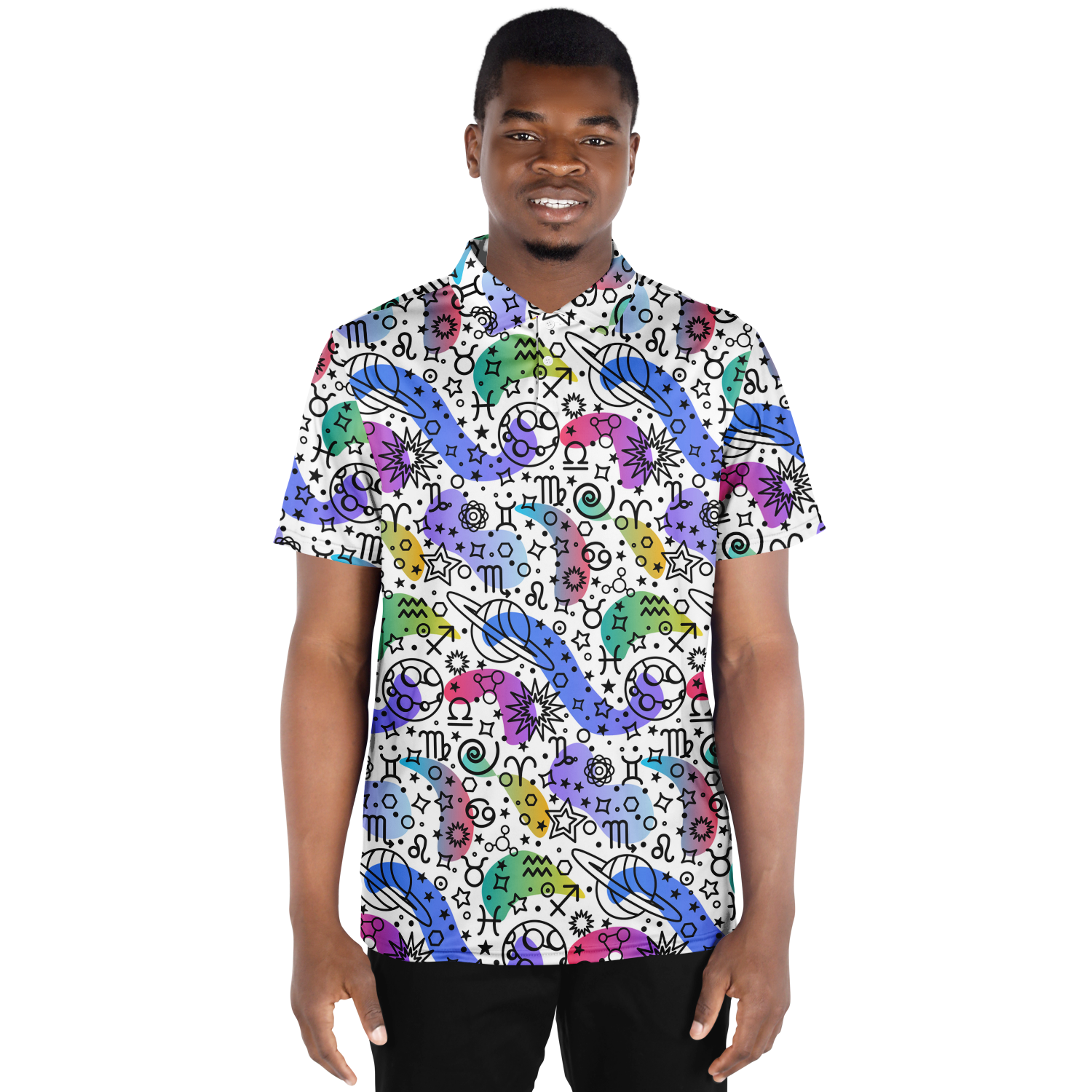 Colorful Zodiac Polo Shirt