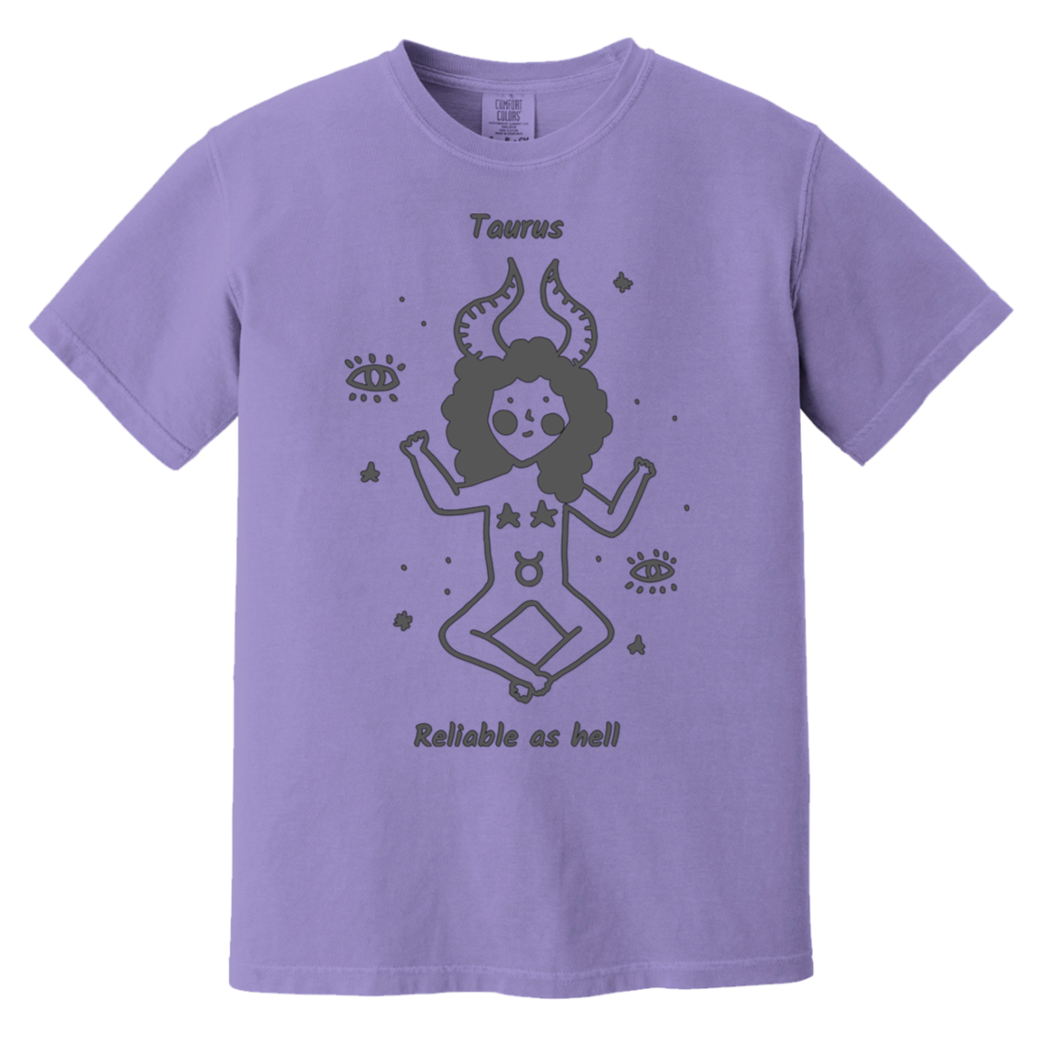 violet Funny Taurus Women's Tee