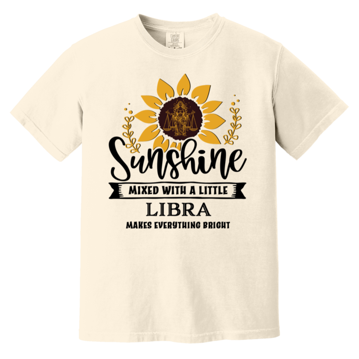 ivory Libra Astrology Splendor Tee