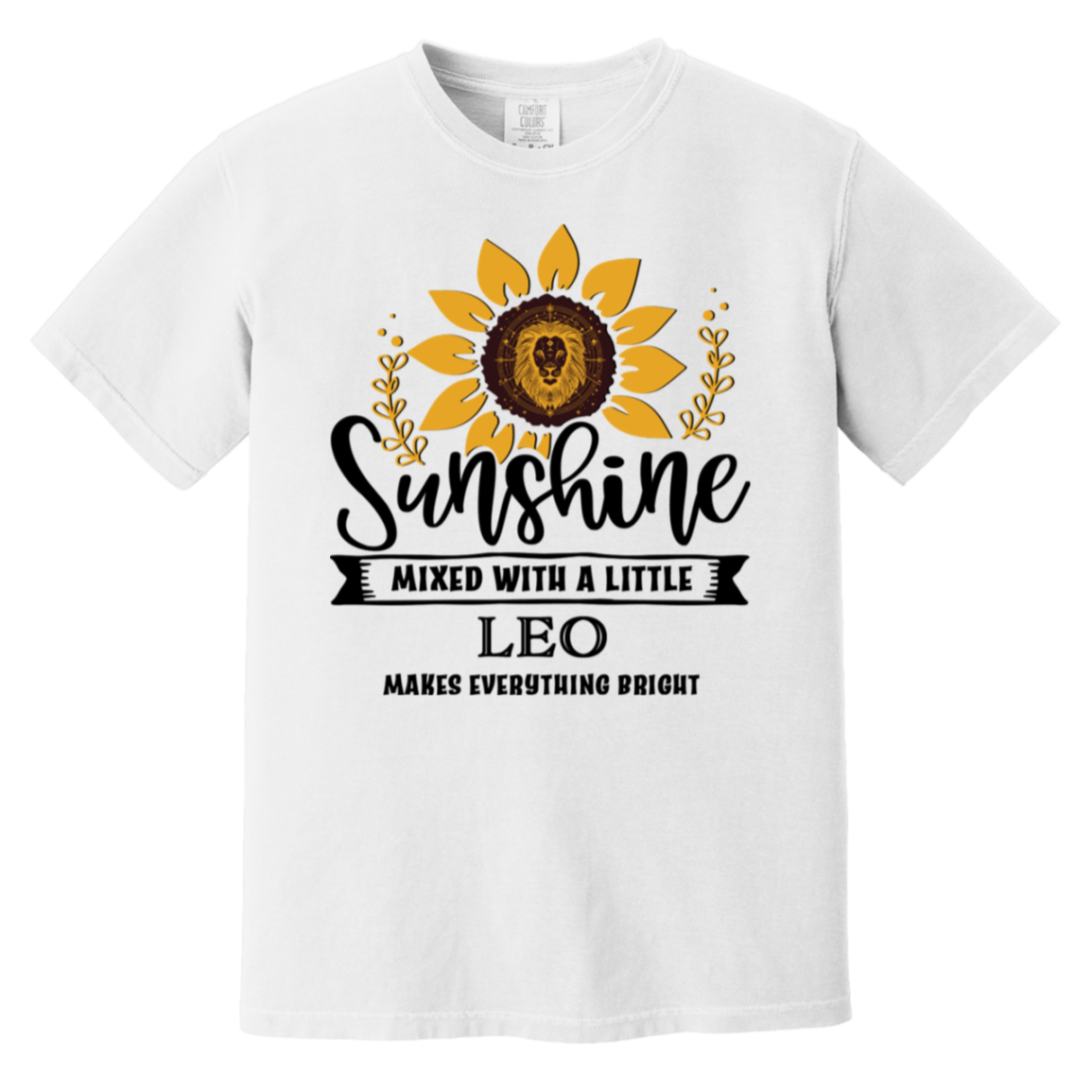 white Leo Zodiac Shirt