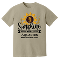 sandstone Zodiac Aquarius Sunflower Serenade Tee