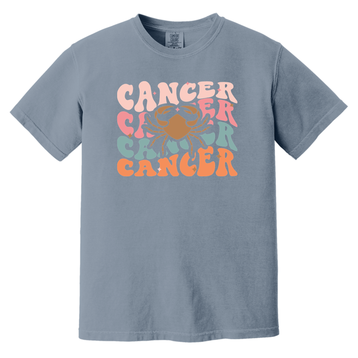 blue jean retro Cancer Astrology Shirt