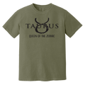 comfort color moss Taurus Zodiac Sign Queen Of The Zodiac Tee