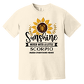 ivory Scorpio Zodiac T Shirt Sunflower Spark Tee