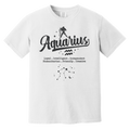 white Aquarius Traits Signature Tee