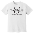 comfort color white Taurus Zodiac Sign Queen Of The Zodiac Tee