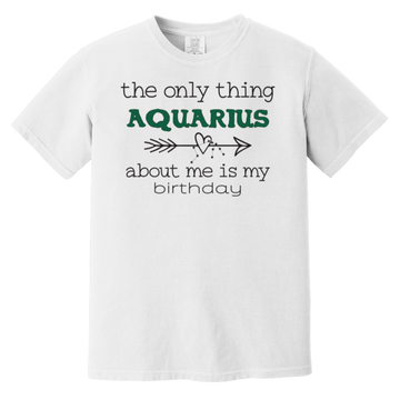 white Aquarius T Shirt 