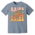 Blue Jean Retro Aries Zodiac Shirt