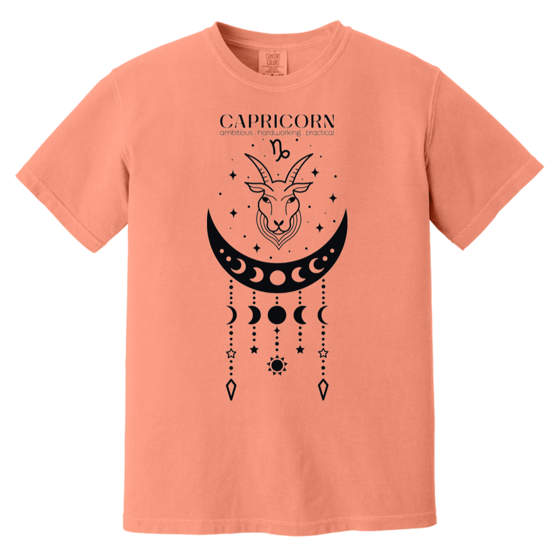 terracotta Capricorn Zodiac Sign Shirt: Astrological Elegance