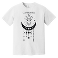 white Capricorn Zodiac Sign Shirt: Astrological Elegance