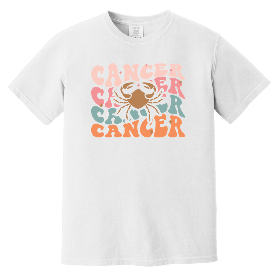 white retro Cancer Astrology Shirt