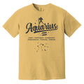 mustard Aquarius Traits Signature Tee