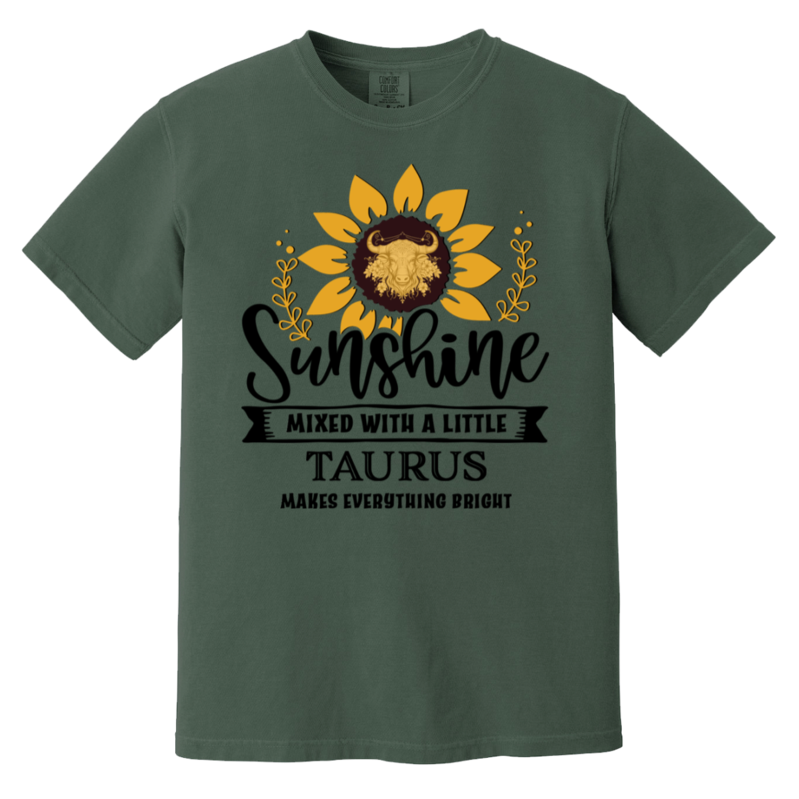 blue spruce Taurus TShirt "Tranquility Bloom Tee"