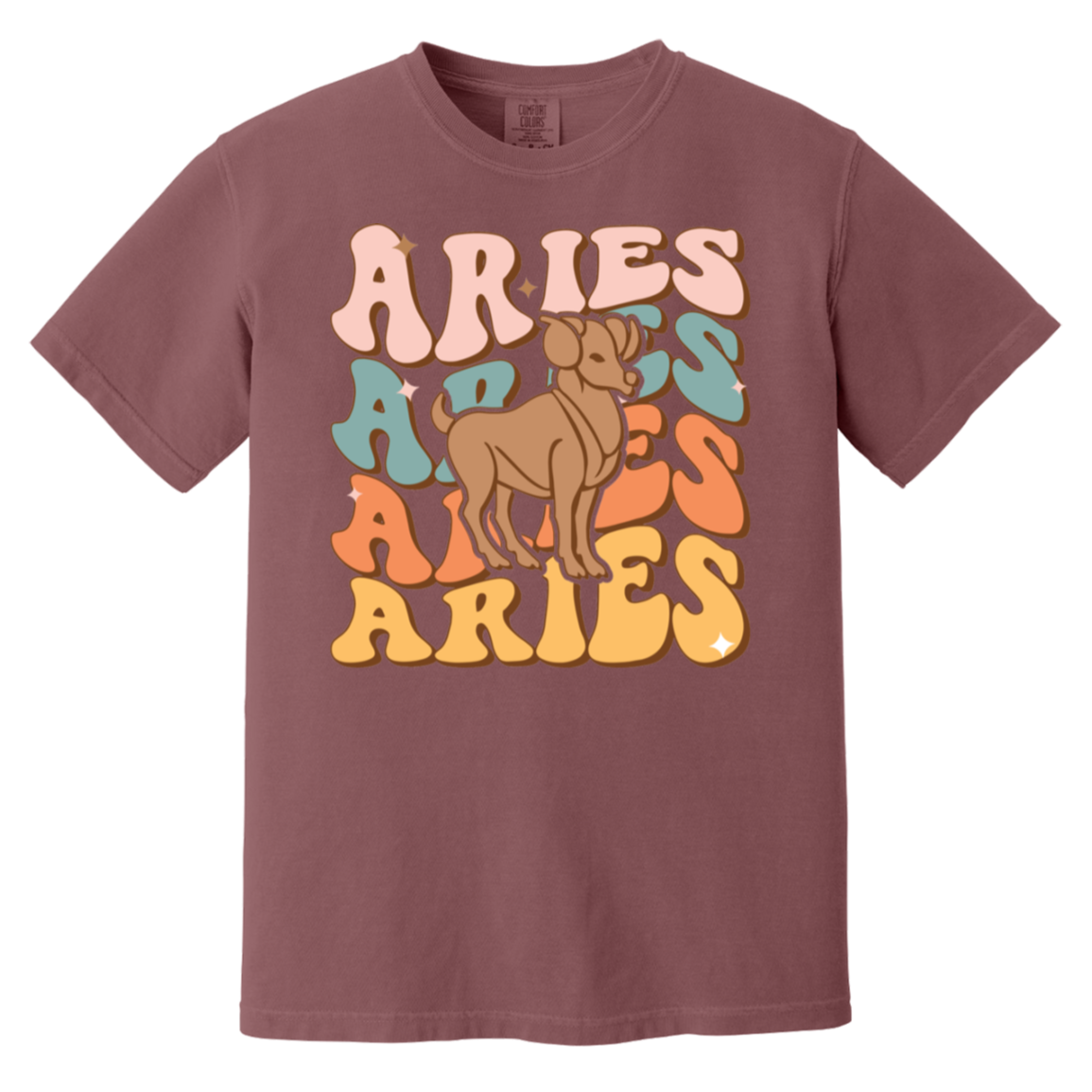 Berry Retro Aries Zodiac Shirt