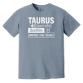 blue jean Taurus Traits Unisex Tee