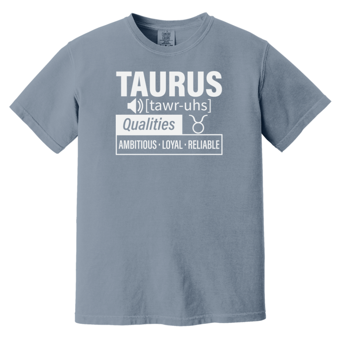 blue jean Taurus Traits Unisex Tee