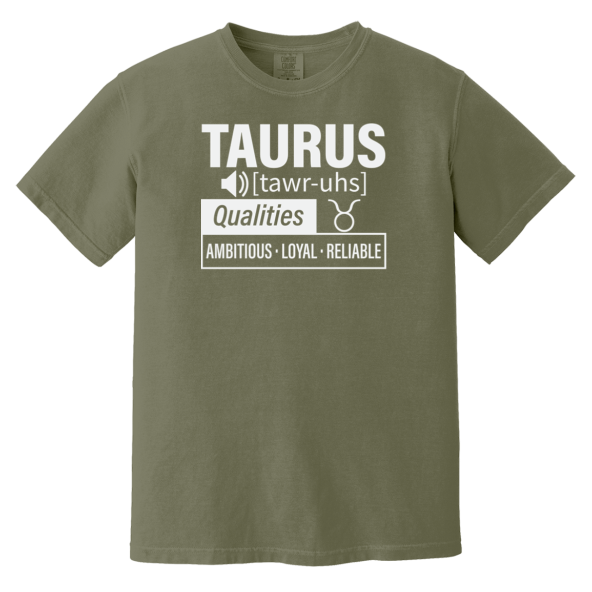 moss Taurus Traits Unisex Tee