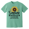 seafoam Cancer Zodiac Shirt: Sunflower Serenity Tee