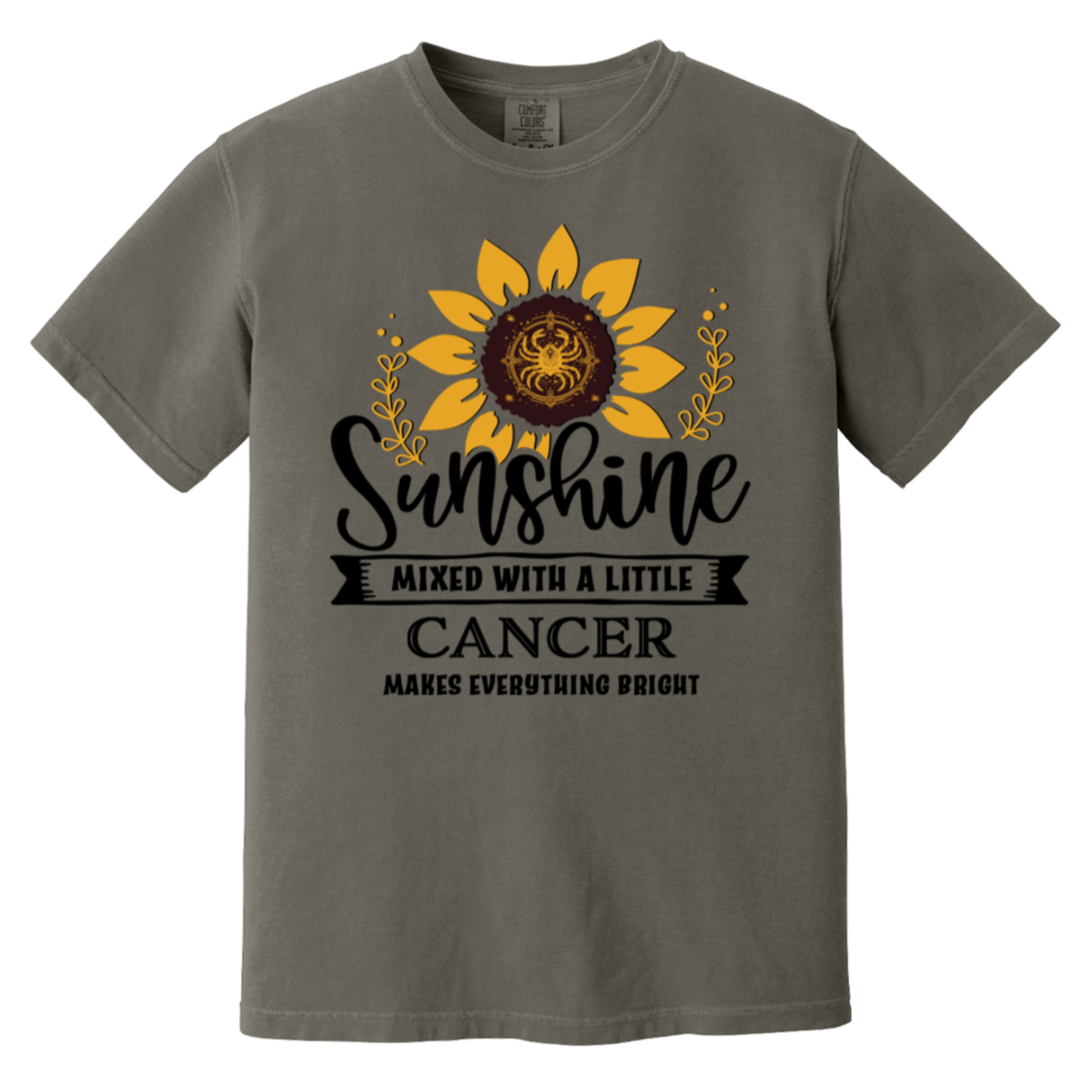 pepper Cancer Zodiac Shirt: Sunflower Serenity Tee