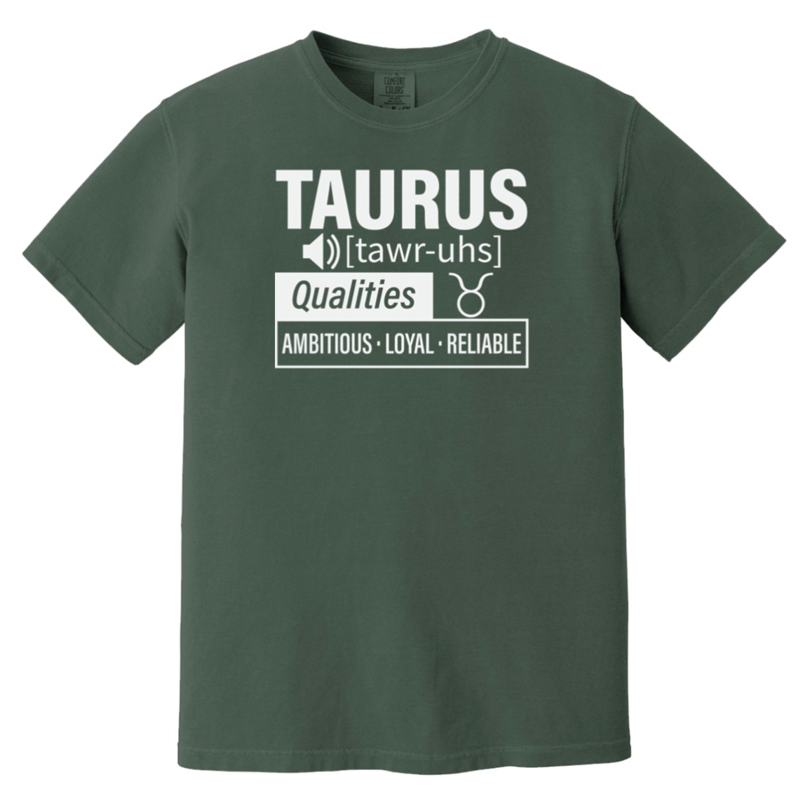 blue spruce Taurus Traits Unisex Tee