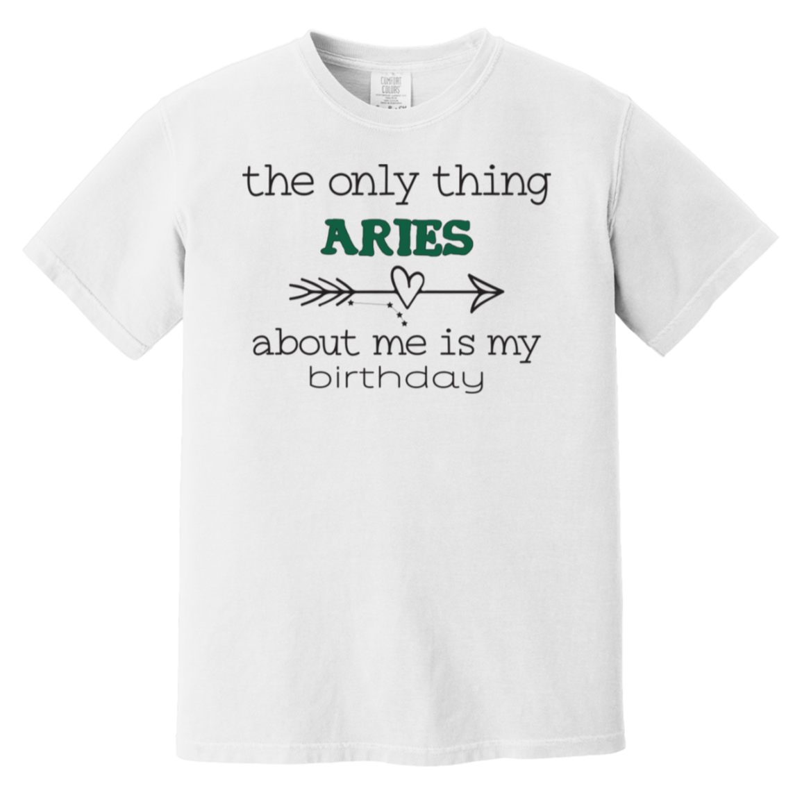 white Aries T Shirt To Embrace Your Contrary Side