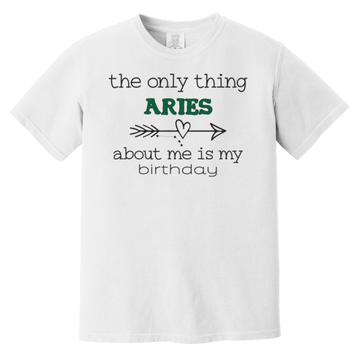 white Aries T Shirt To Embrace Your Contrary Side