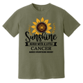 moss Cancer Zodiac Shirt: Sunflower Serenity Tee