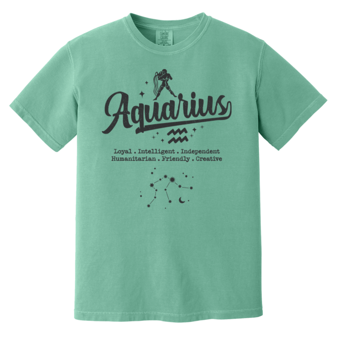 seafoam Aquarius Traits Signature Tee