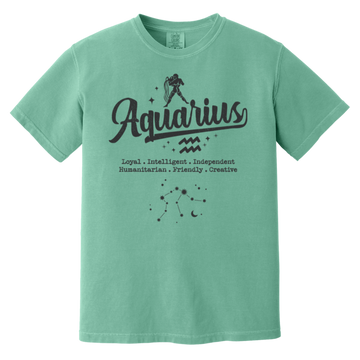 seafoam Aquarius Traits Signature Tee