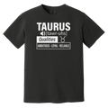 black Taurus Traits Unisex Tee