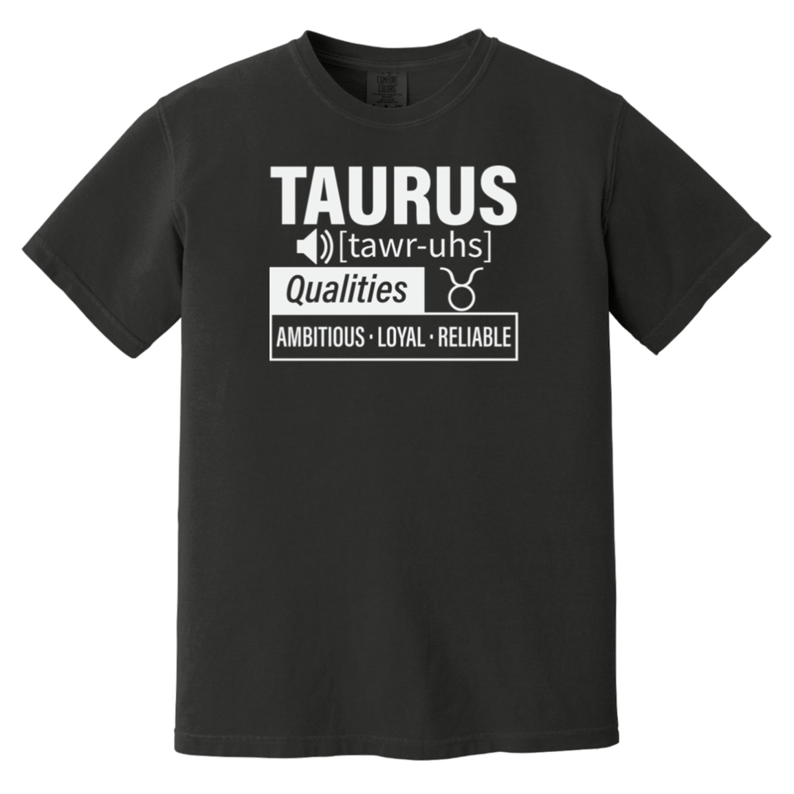 black Taurus Traits Unisex Tee