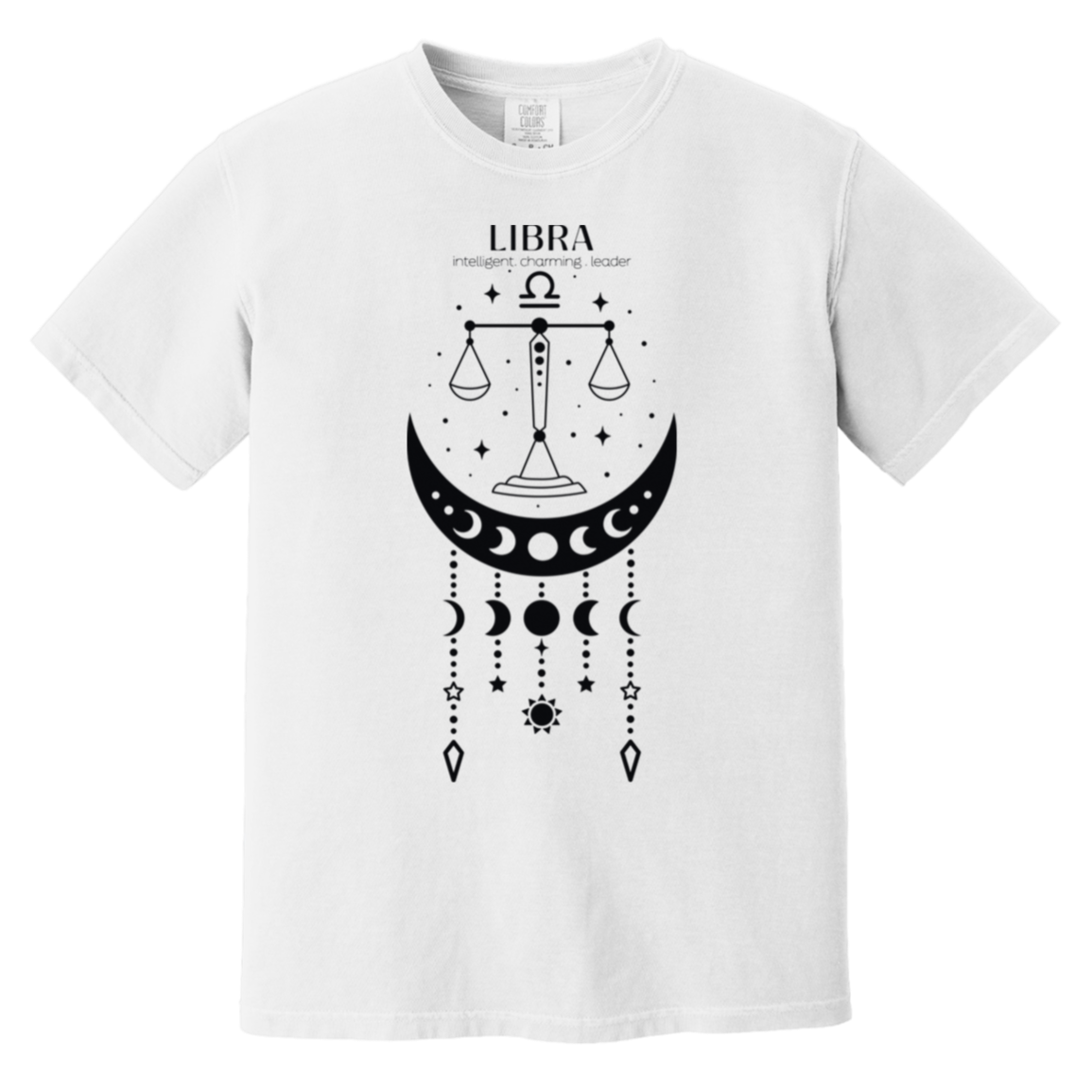 white Libra Shirt Balance & Brilliance Tee