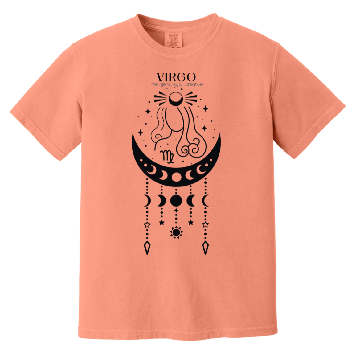 Virgo T Shirt - Terracotta - The Essence of Precision and Elegance