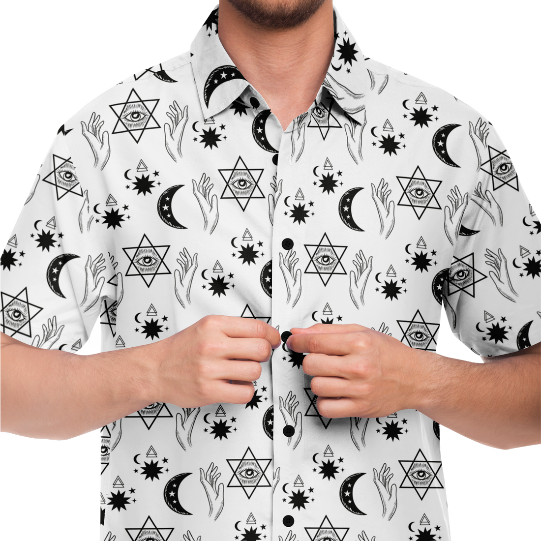 Celestial Mystical Esoteric Button Shirt