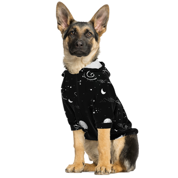 Planet Constellations Fashion Dog Zip-Up Hoodie - AOP