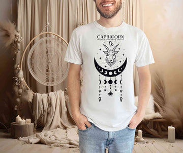 male model wearing a Capricorn Zodiac Sign Shirt