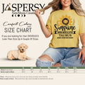 size chart for comfort color shirt