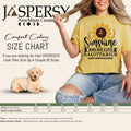 size chart for comfort colors tshirt