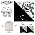 Taurus Zodiac Black And White Throw Pillow specs