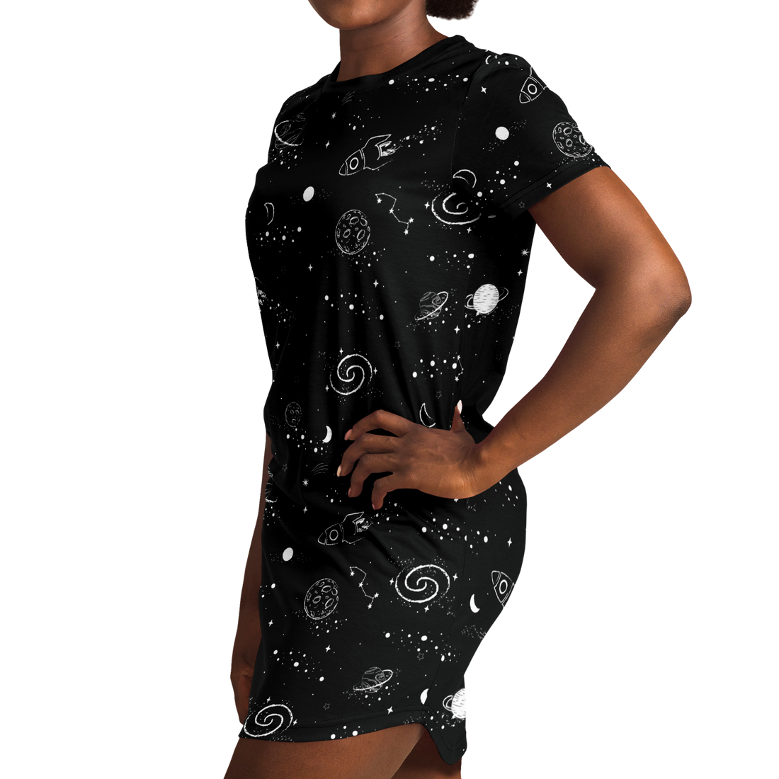 Planet Constellations T-Shirt Dress